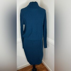 Etcetera Teal Long Sleeve Dress